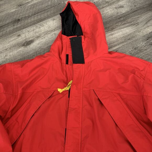 Vintage Marlboro Adventure Team Jacket Mens XL Red Hooded Zip Parka Outdoors 90s - Picture 3 of 6